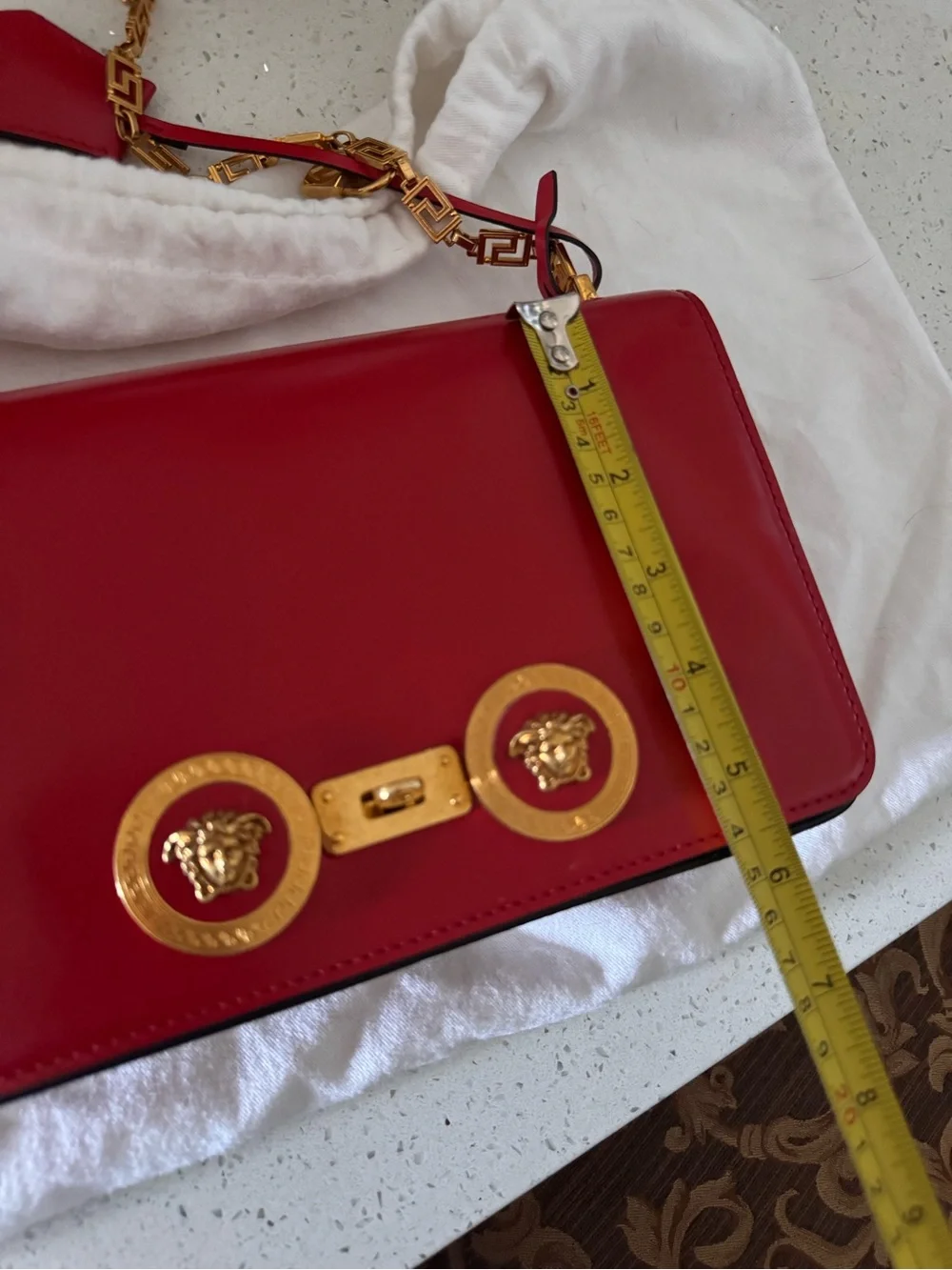 Versace Red Icon Shoulder Bag- Tribute Collection 2018